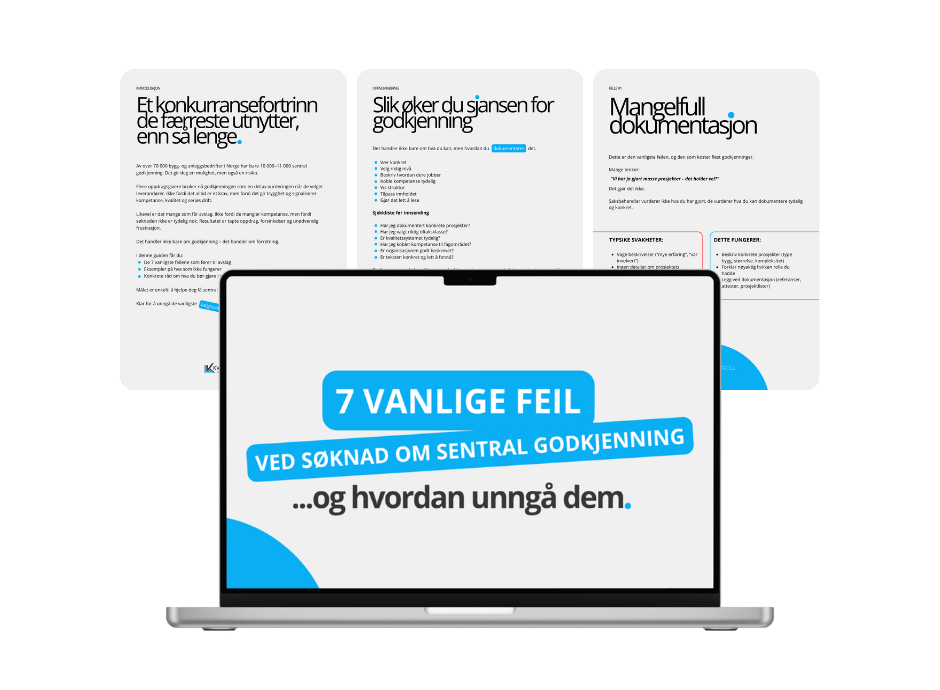 7 vanlige feil ved sentralgodkjenning
