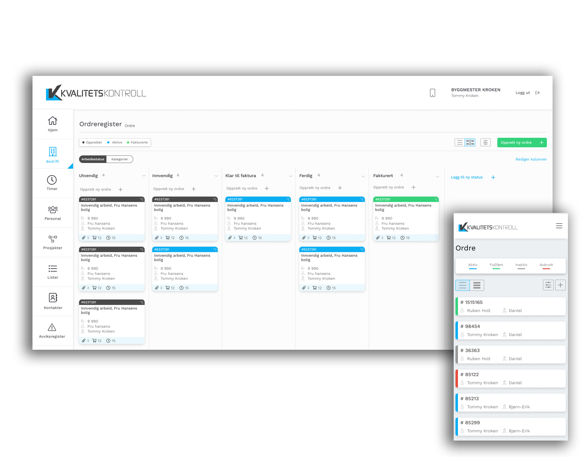 Kanban visning