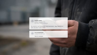 Rett beskjed til rett person. Send smartere prosjektmeldinger